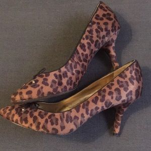 LOFT Leopard Print Heels 8